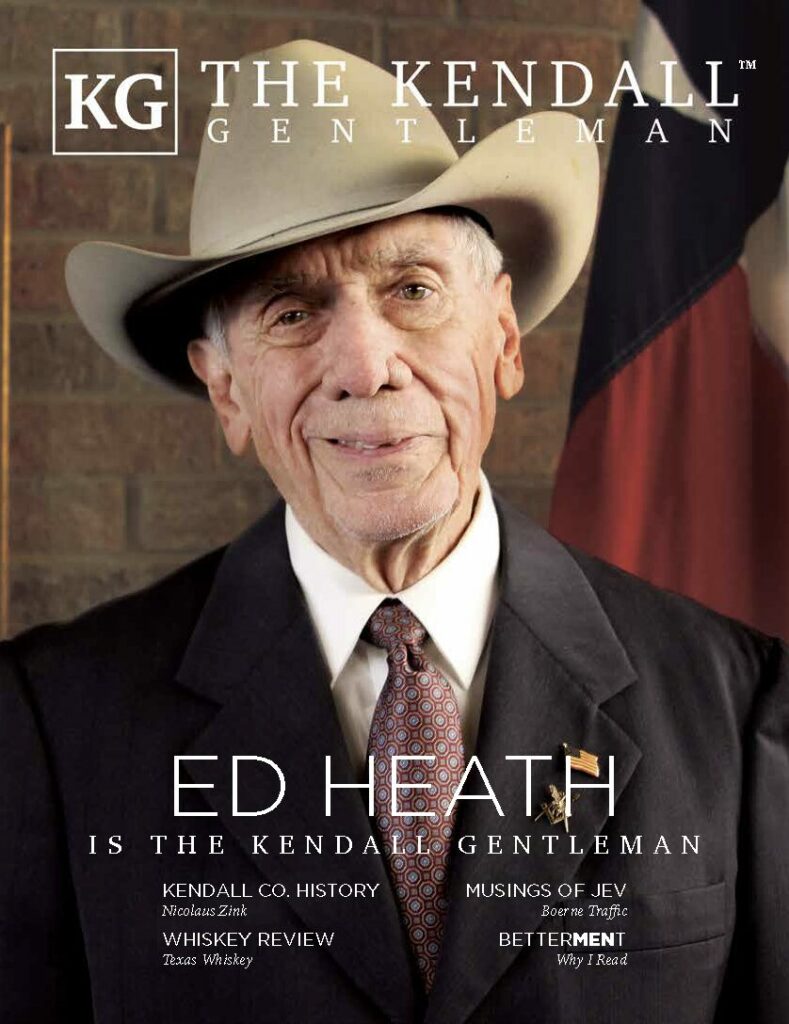 Ed Heath on the March 2025 Cover of the Kendall Gentleman