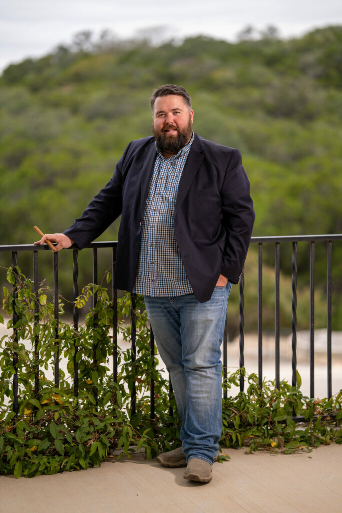 Michael G. Ethridge – the Kendall Gentleman - the Kendall Gentleman Michael G. Ethridge Standing on a Balcony in Kendall County Holding a Cigar