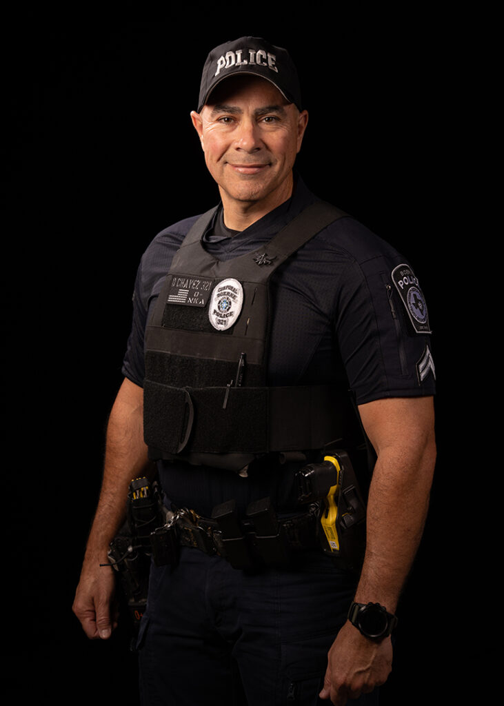 Portrait of Officer David Chavez in Uniform, Featured in the Hope for Heroes Article.