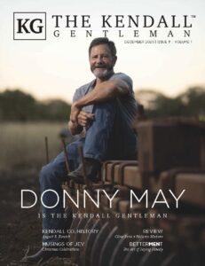 Donny May on the cover of The Kendall Gentleman December 2025 issue
