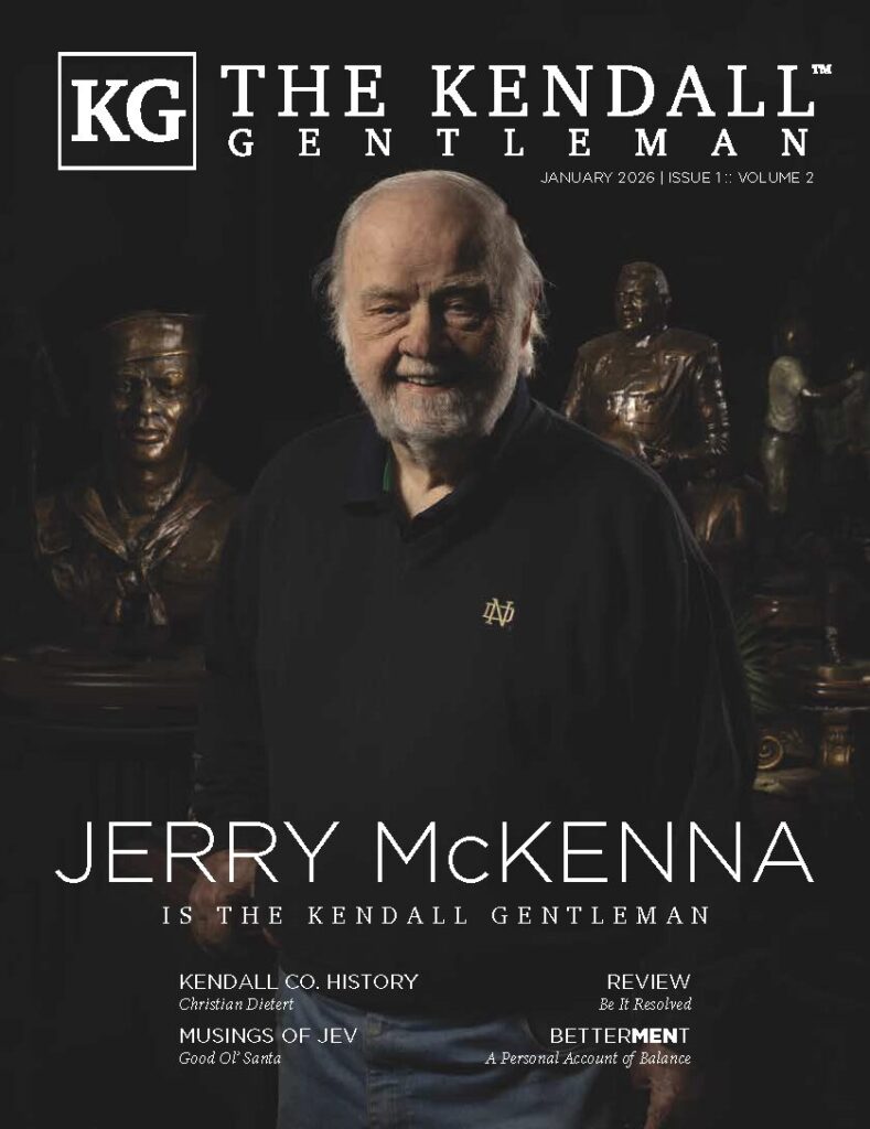 Jerry Mckenna on the January 2026 Cover of the Kendall Gentleman