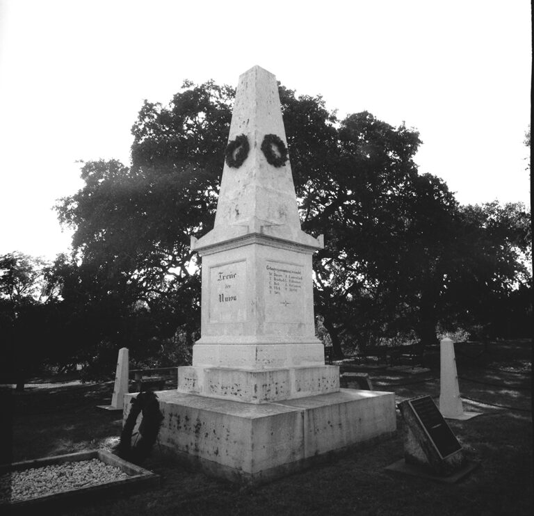 Treue Der Union Monument in Comfort, Texas Honoring German-texan Unionists of the Civil War.