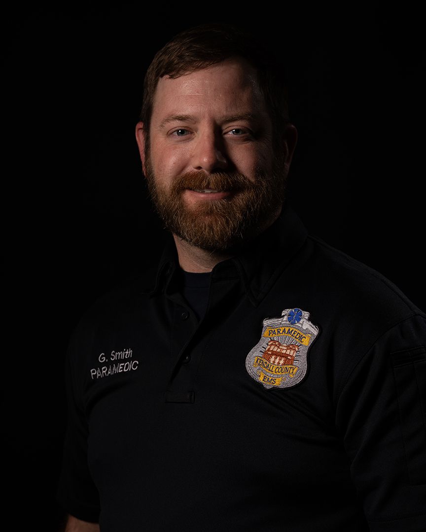 Portrait of Greg Smith, Paramedic with Kendall County Ems in Texas.