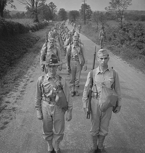 Historical Photo of Soldiers at Camp Hood Texas 1948, Musings of Jev Earl Wellborn Boerne