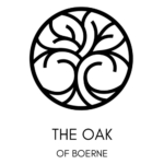Abstract Circular Dotted Pattern on a Black Background