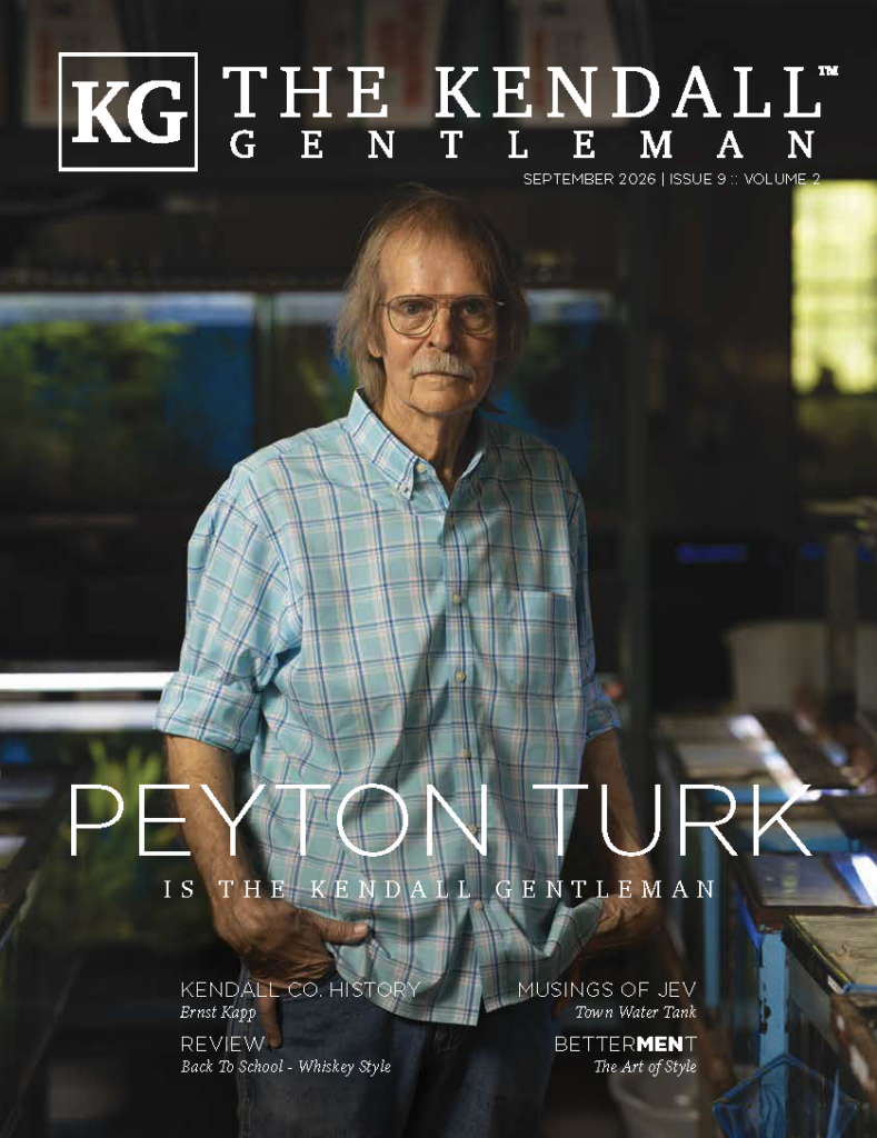 the Kendall Gentleman September 2026 Cover | Peyton Turk | Red Crest Pet Shop - the Kendall Gentleman Peyton Turk on the September 2026 Cover of the Kendall Gentleman